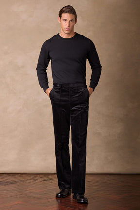 Ralf Bootleg Trouser - Black Jumbo Cord