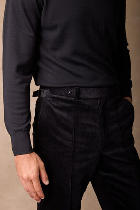 Ralf Bootleg Trouser - Black Jumbo Cord