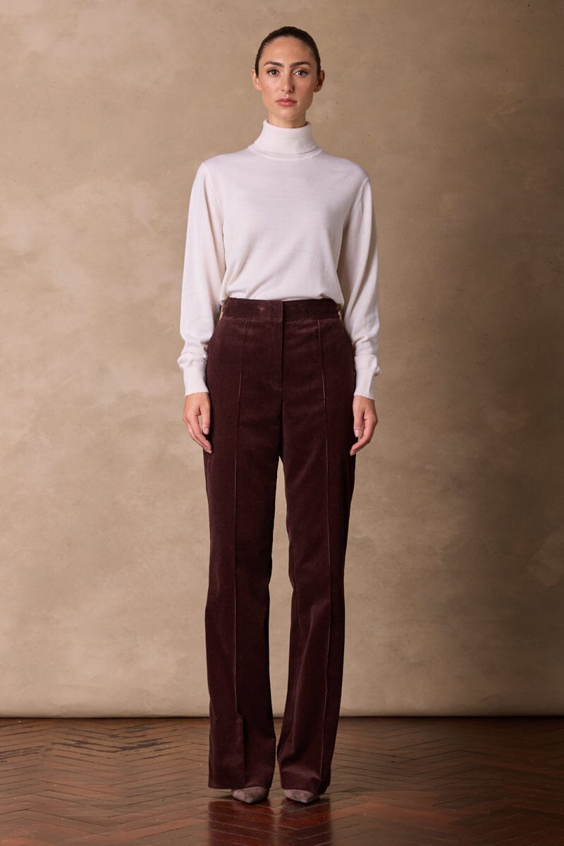 Roll Neck Cashmere Knit (MTM Womenswear) - Winter White