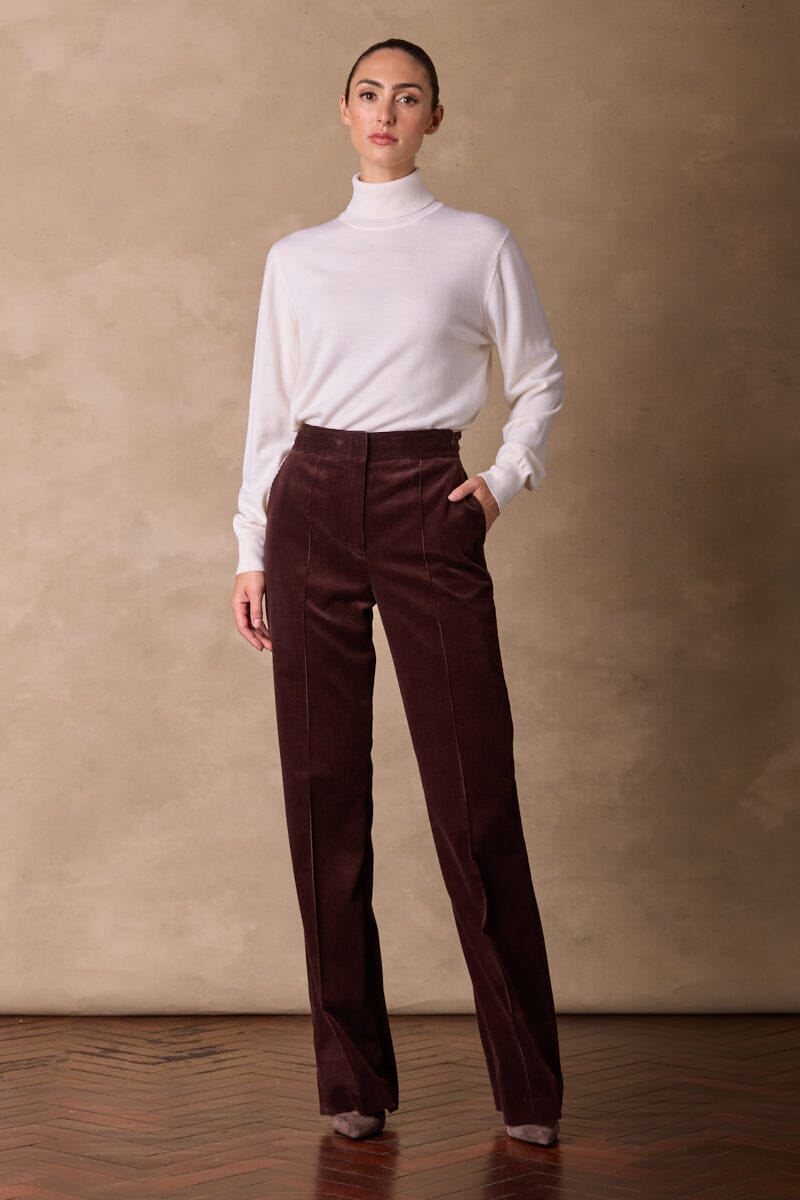 Roll Neck Cashmere Knit (MTM Womenswear) - Winter White