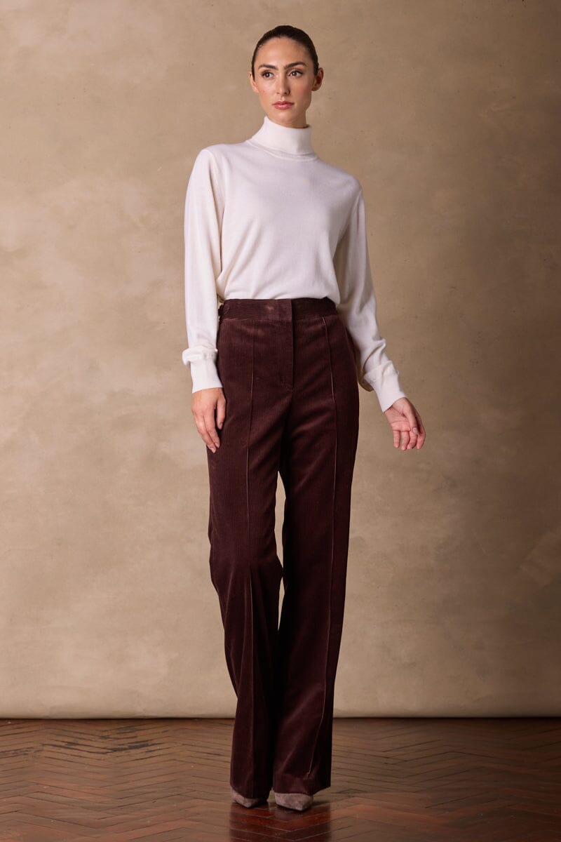 Roll Neck Cashmere Knit (MTM Womenswear) - Winter White