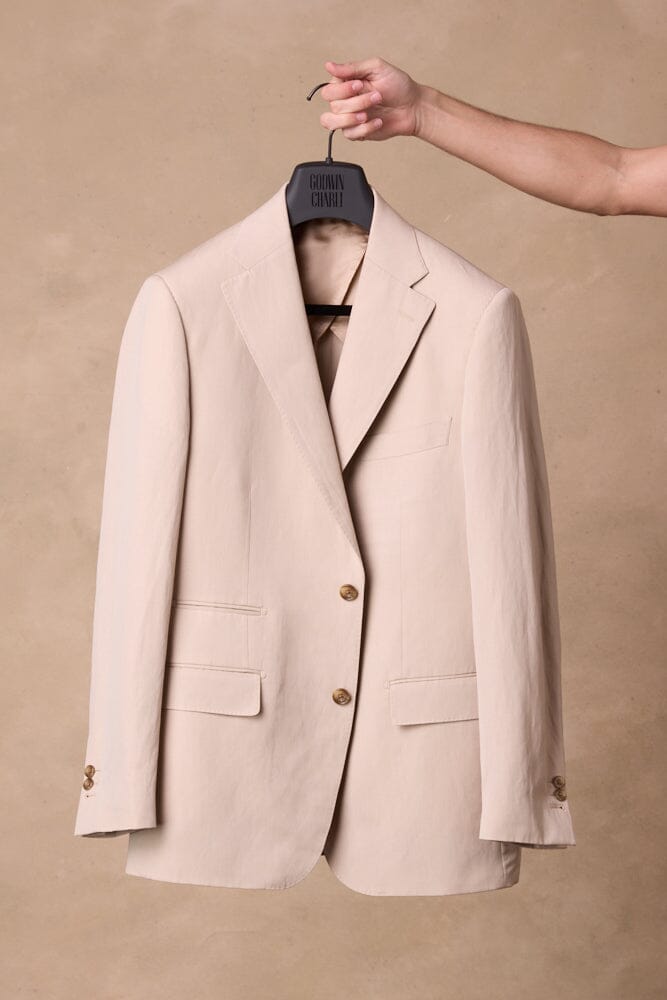 Greyson / Como Suit - Beige Wool Linen