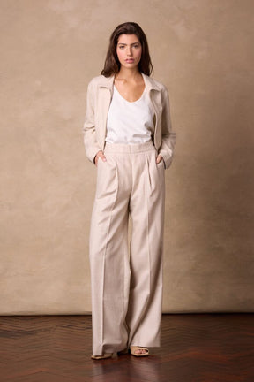 Sylvie Trouser - POW Lt Brown Check