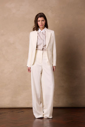 Lily Jacket - Cream Herringbone