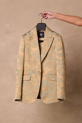 Camila 10 Jacket - Gold Jacquard