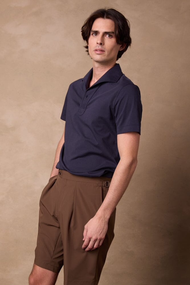 Bailey Casual Shorts - Brown Nylon Spandex