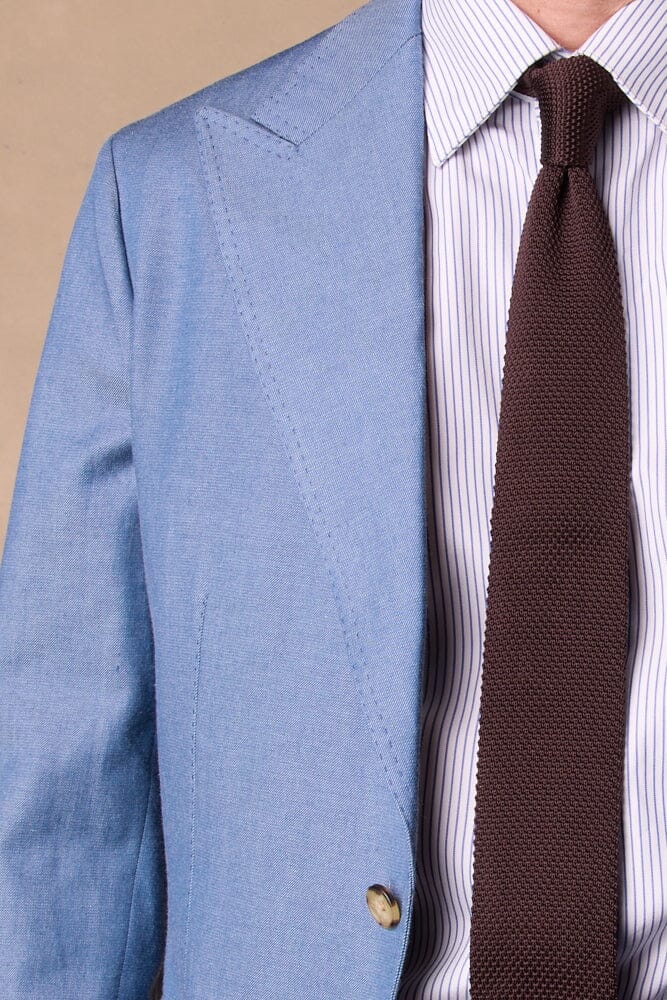 Jonah 10 Blazer - Sky Blue Wool Denim