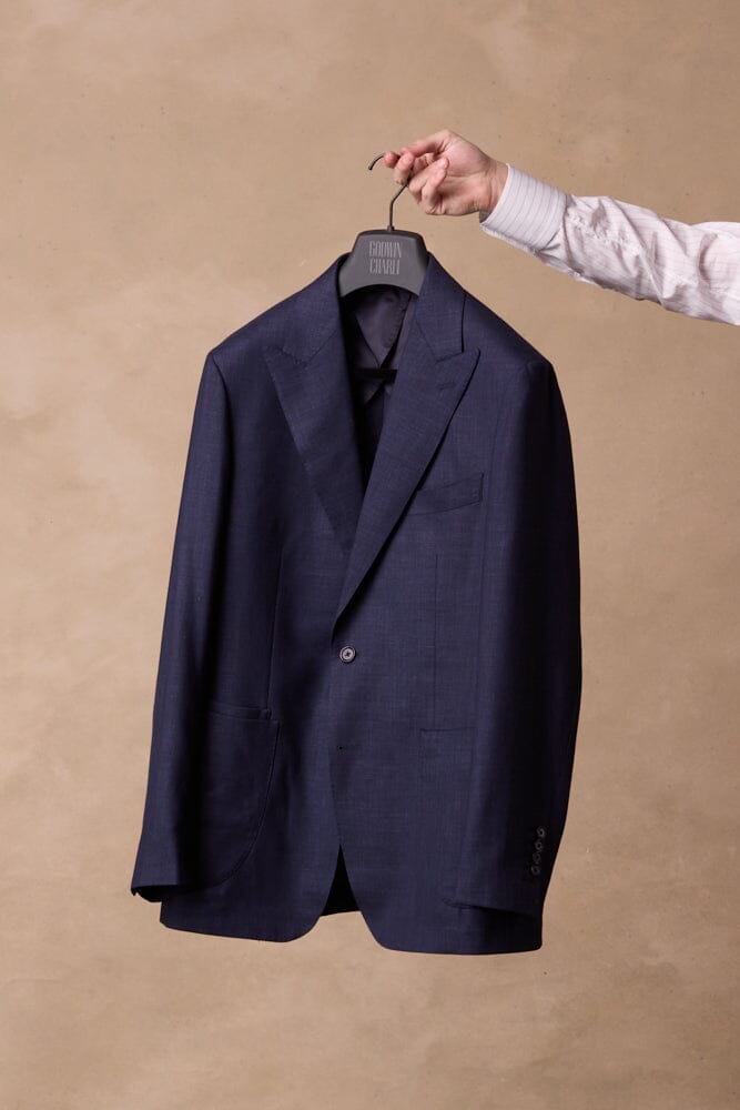 Lenni / Como Suit - Navy Blue Wool Linen