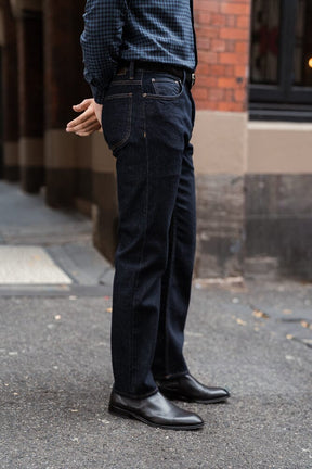 Straight Leg Jeans (RTW) - Dark Blue Rinse