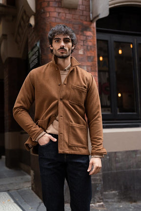 Ethan Overshirt - Toffee Wool Blend