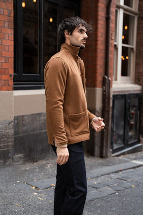 Ethan Overshirt - Toffee Wool Blend