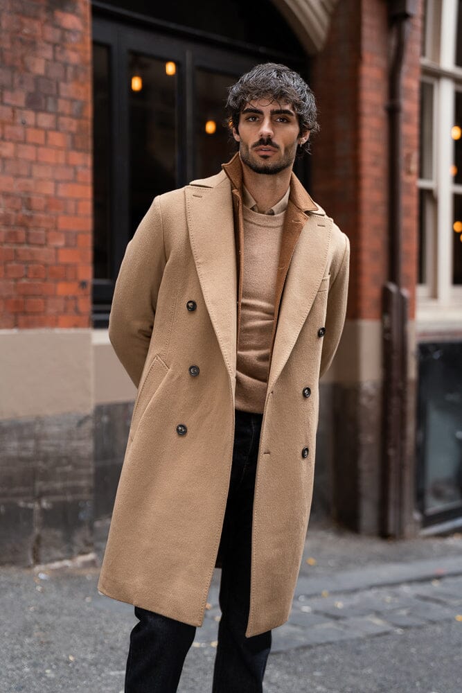 Enzo Coat - Camel Wool Cashmere