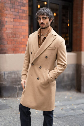 Enzo Coat - Camel Wool Cashmere