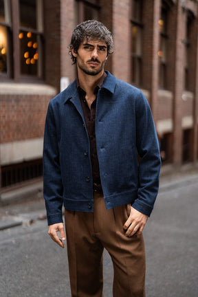 Blouson Jacket - Dk Blue Rondane Denim