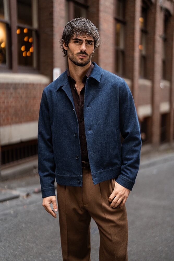 Blouson Jacket - Dk Blue Rondane Denim