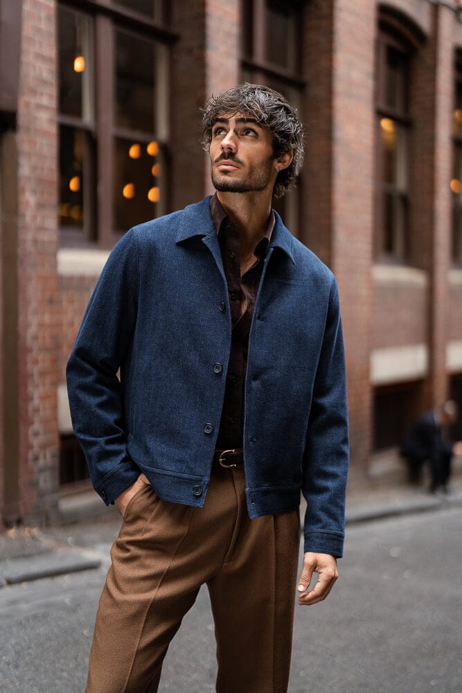 Blouson Jacket - Dk Blue Rondane Denim