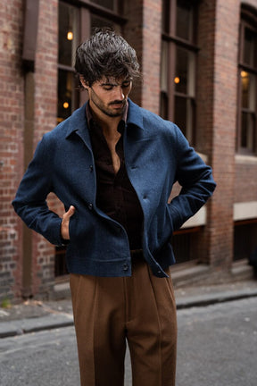 Blouson Jacket - Dk Blue Rondane Denim