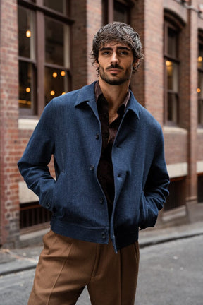 Mercer Narrow Spread Button Down Shirt - Brown Fine Corduroy