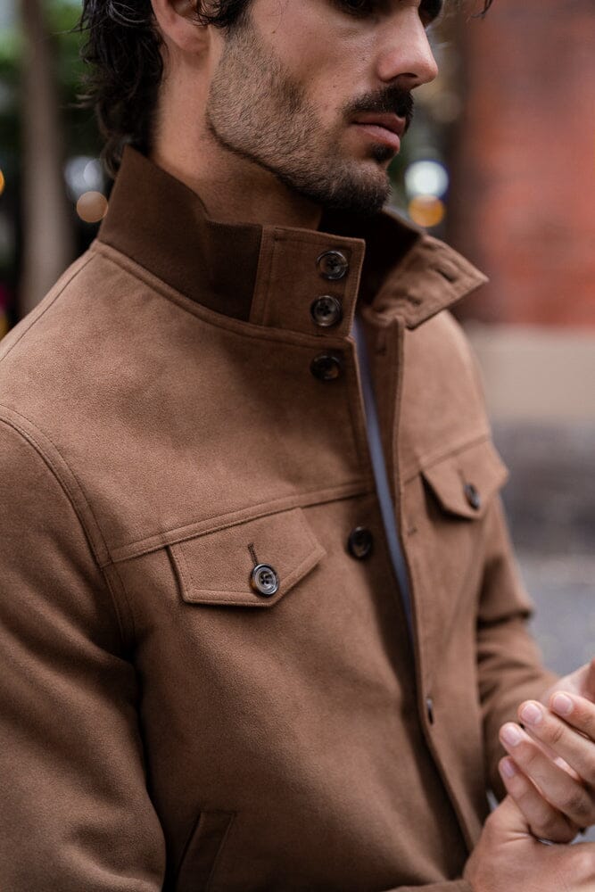 Harrington Jacket - Camel Moleskin