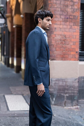 Greyson / Como Suit - Mid Navy Self Check