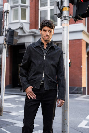 Blouson Jacket - Charcoal Denim