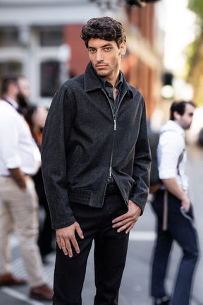 Blouson Jacket - Charcoal Denim