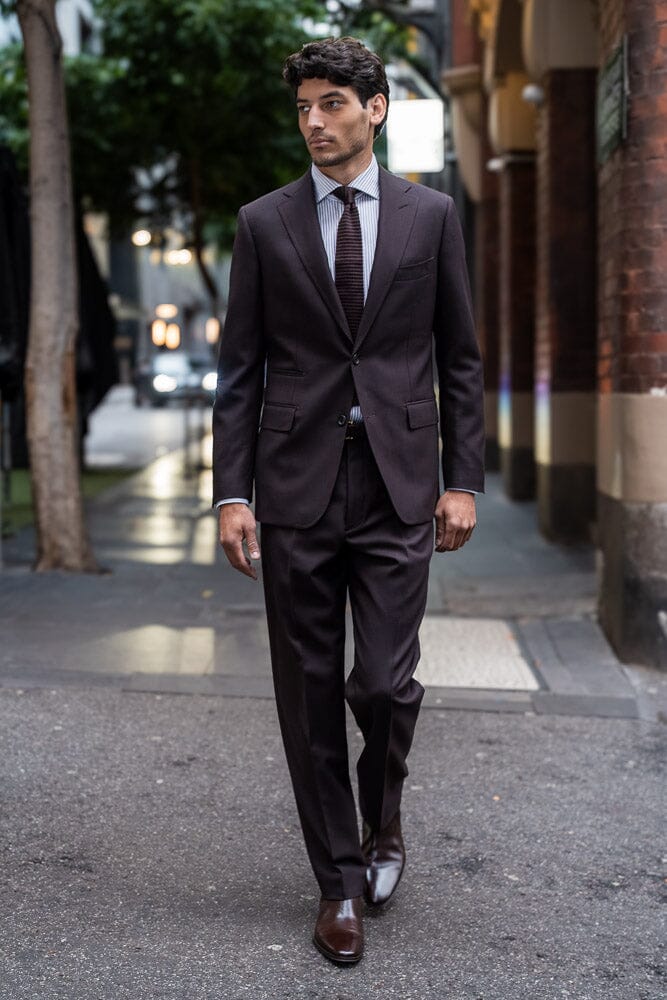 Greyson / Apollo Suit - Chocolate 4 Ply Wool