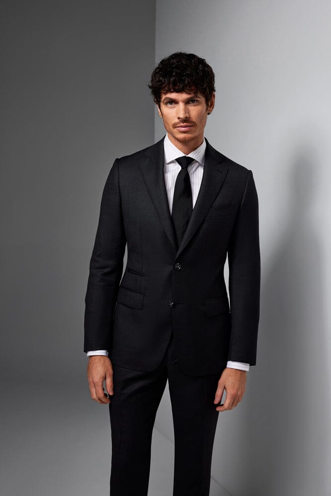 Greyson Suit - Charcoal Birdseye Wool