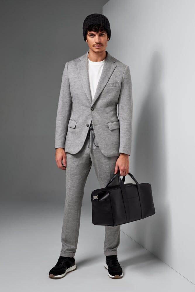 Liam Bailey Wool Jersey Suit - Lt Grey