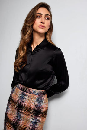 Paris Skirt - Textured Multicoloured Check Limited
