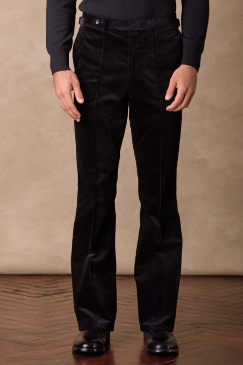 Ralf Bootleg Trouser - Black Jumbo Cord