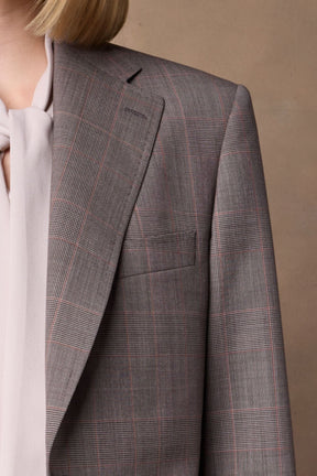 The Charli/Silvie Suit - Brown Black Rust Check