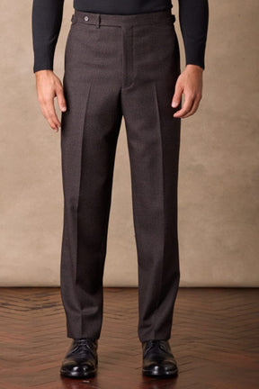 Como Trouser - Brown Black Wool