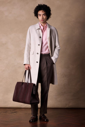 Lisburn Car Coat - Beige Linen