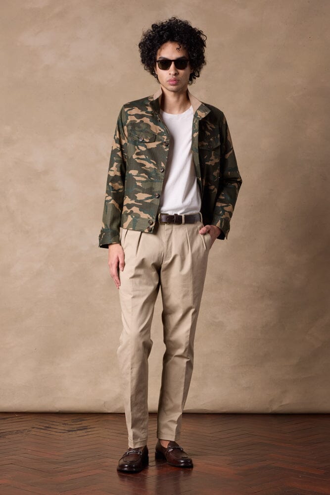 Harrington Jacket - Camouflage Denim