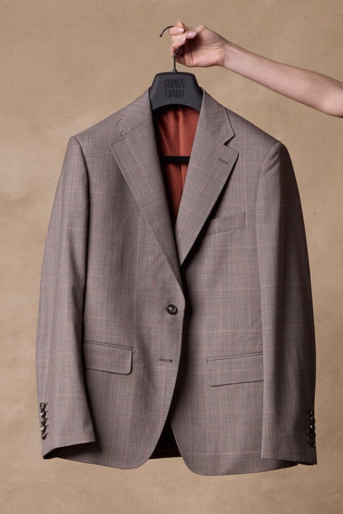 The Charli/Silvie Suit - Brown Black Rust Check