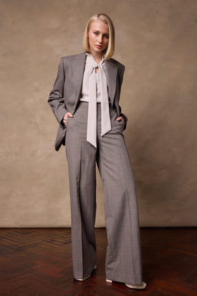 The Charli/Silvie Suit - Brown Black Rust Check