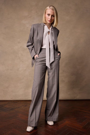 The Charli/Silvie Suit - Brown Black Rust Check