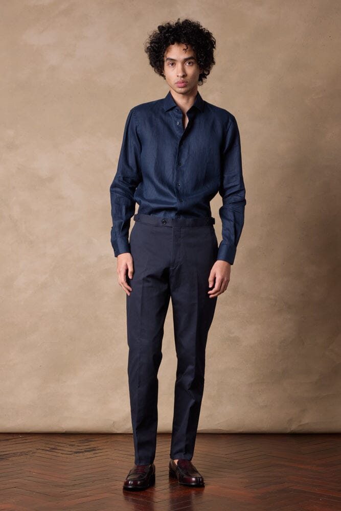 Pilot (BC) Shirt - Navy Linen