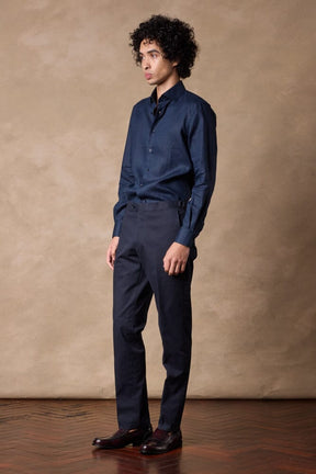 Pilot (BC) Shirt - Navy Linen