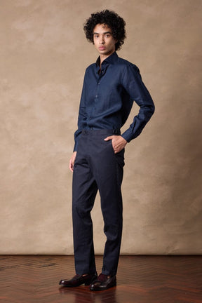 Pilot (BC) Shirt - Navy Linen