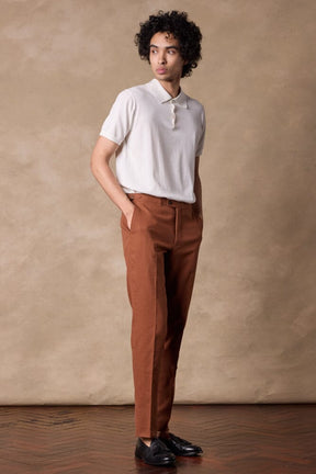 Apollo Chino - Rust Cotton Twill Stretch 410