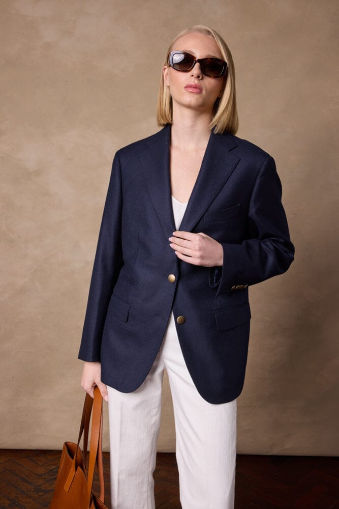 The Charli (BF) Jacket - Navy Twill