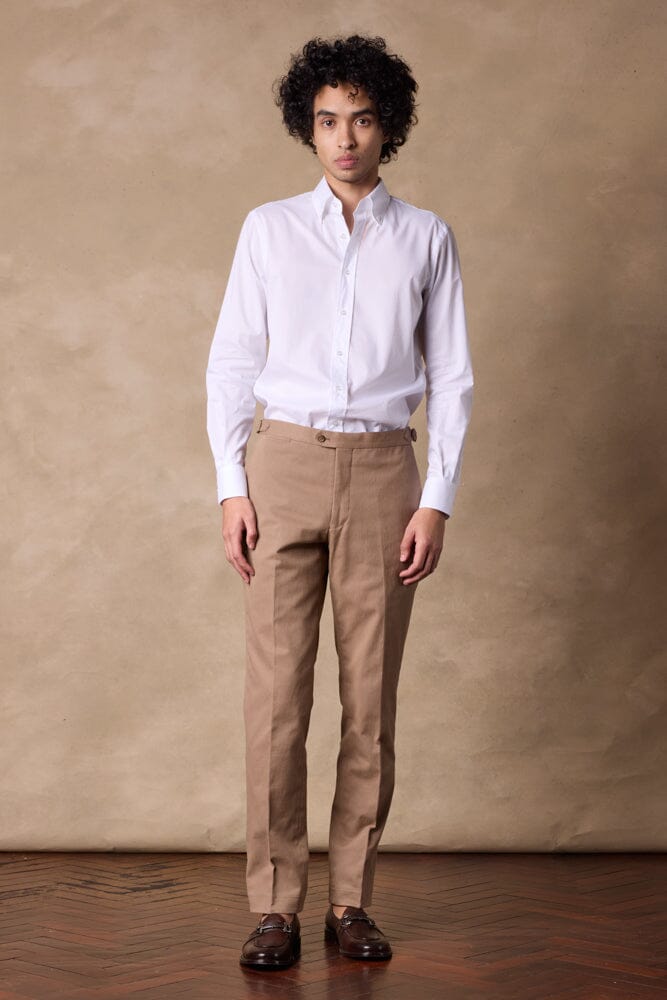 Apollo Chino - Lt Brown Cotton Twill Stretch 410