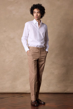 Apollo Chino - Lt Brown Cotton Twill Stretch 410