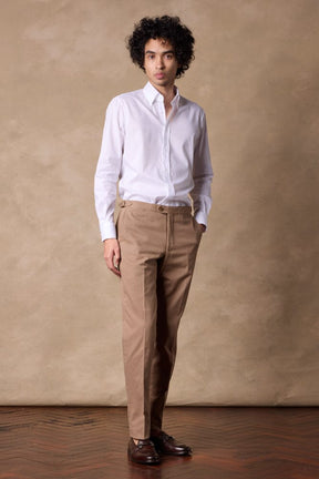 Apollo Chino - Lt Brown Cotton Twill Stretch 410