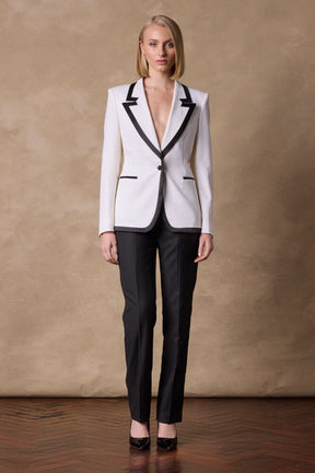 The Monica Evening Jacket - Black & White