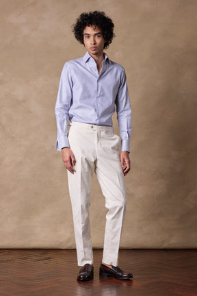 Apollo Chino - White Cotton Twill Stretch