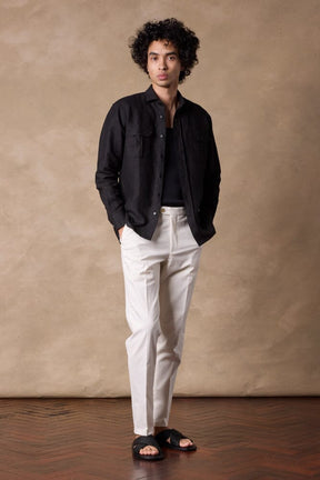 Tribeca Shirt - Black Linen