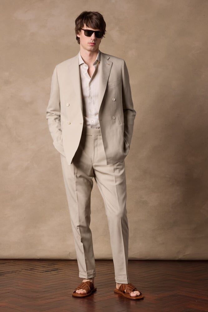 Matteo DB Suit - Sand Wool